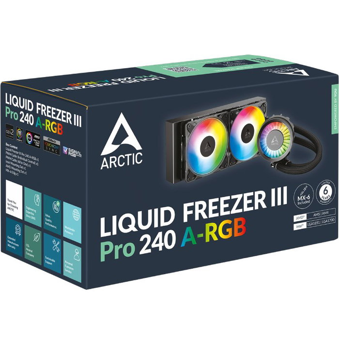 ARCTIC Liquid Freezer III Pro 240 A-RGB Black/White ARCTIC Liquid Freezer III Pro 240 A-RGB Black/White